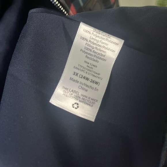 *Brand New* 3X (24W - 26W) Time and Tru Plaid Jacket - Picture 3 of 6